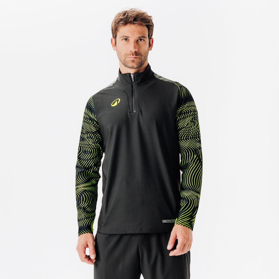 KIPSTA Футбольная толстовка с застежкой-молнией 1/2 - Viralto Wavy Club, чёрно-жёлтая
KIPSTA Футбольная толстовка с застежкой-молнией 1/2 - Viralto Wavy Club, чёрно-жёлтая