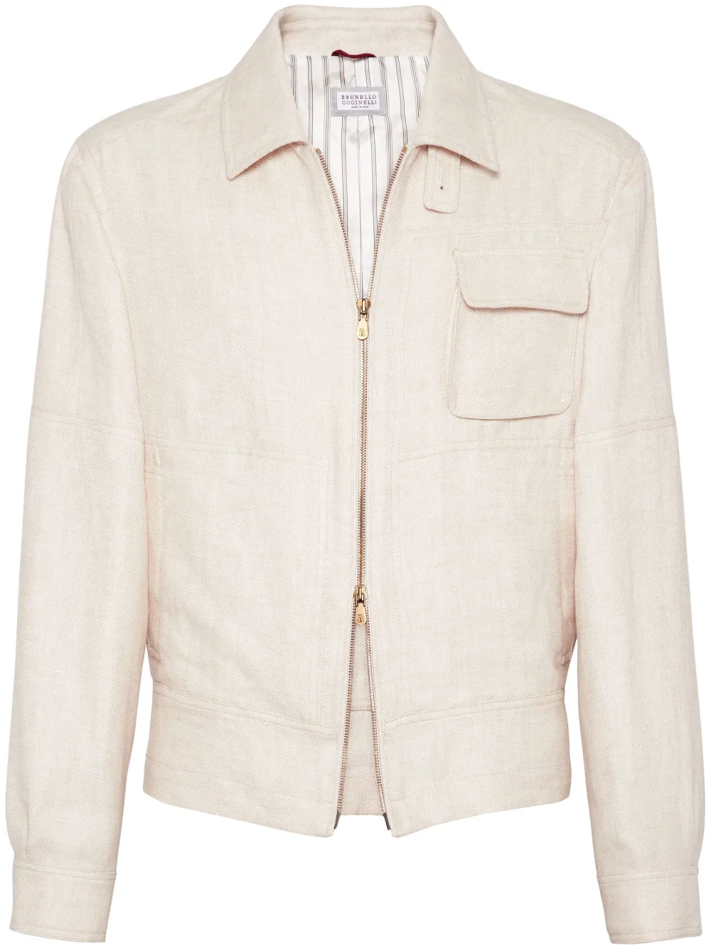 Бомбер с отложным воротником Brunello Cucinelli, нейтральный
Бомбер с отложным воротником Brunello Cucinelli, нейтральный