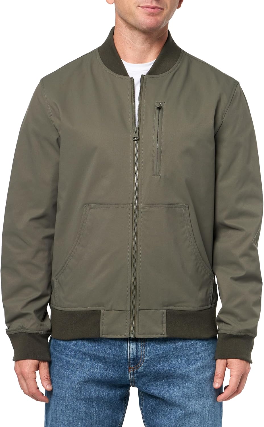 Мужская куртка-бомбер Levi's из трикотажного полотна с нагрудным карманом на молнии, Thyme
Мужская куртка-бомбер Levi's из трикотажного полотна с нагрудным карманом на молнии, Thyme