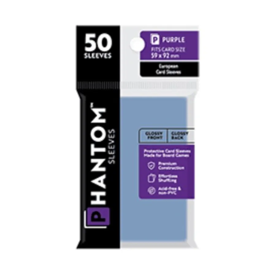 Матовый/Матовый — фиолетовый, 52x92 мм (50), Phantom Sleeves
Матовый/Матовый — фиолетовый, 52x92 мм (50), Phantom Sleeves