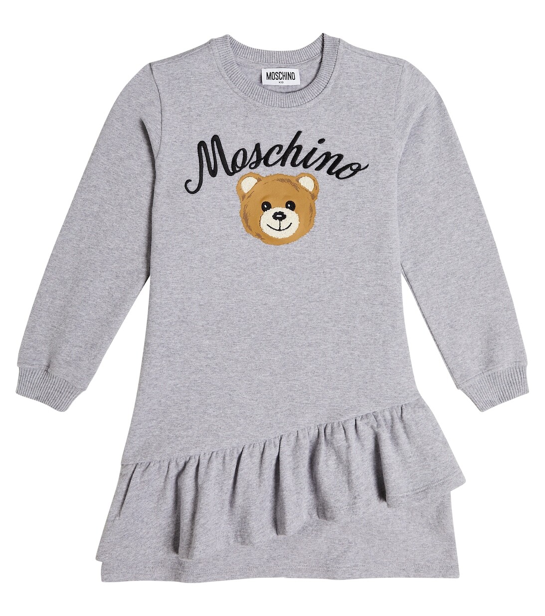 Платье-толстовка Teddy Bear из смесового хлопка Moschino, серый
Платье-толстовка Teddy Bear из смесового хлопка Moschino, серый
