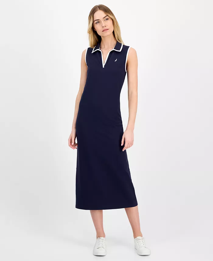 Женское миди-платье без рукавов с воротником Johnny Nautica Jeans, синий
Женское миди-платье без рукавов с воротником Johnny Nautica Jeans, синий