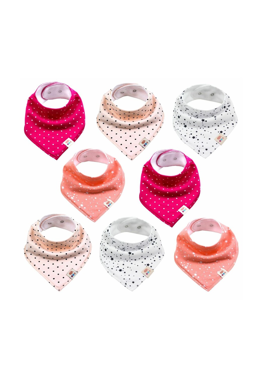 Нагрудники, набор из 8 треугольных шарфов, шейные платки M.M.C., цвет M_dchen Set
Нагрудники, набор из 8 треугольных шарфов, шейные платки M.M.C., цвет M_dchen Set