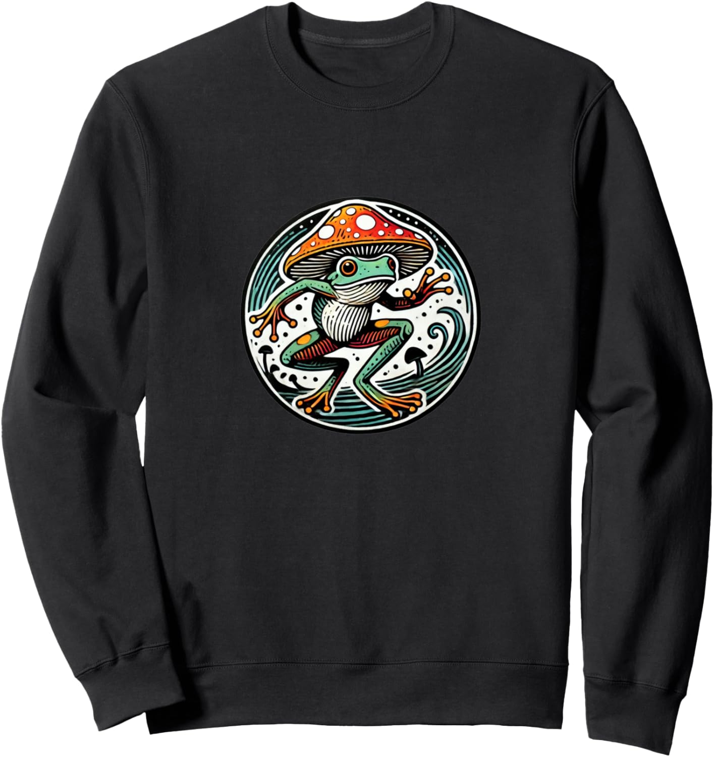 Толстовка, Иллюстрация «Веселая грибная лягушка» на толстовке Vintage Mushroom Lovers Snugg, черный
Толстовка, Иллюстрация «Веселая грибная лягушка» на толстовке Vintage Mushroom Lovers Snugg, черный