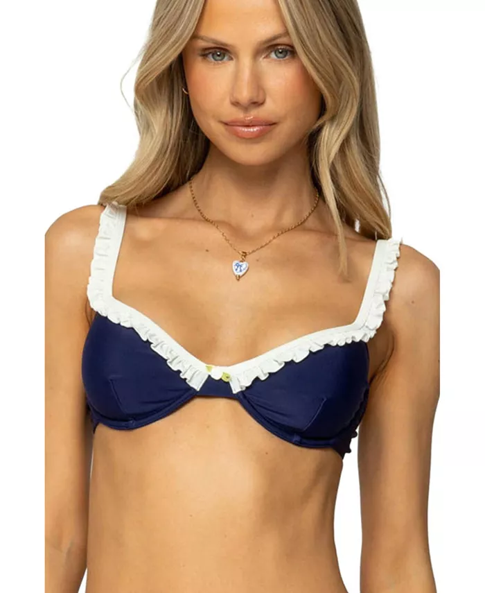 Женский бикини-топ Kellie Cupped Edikted, синий 
Женский бикини-топ Kellie Cupped Edikted, синий