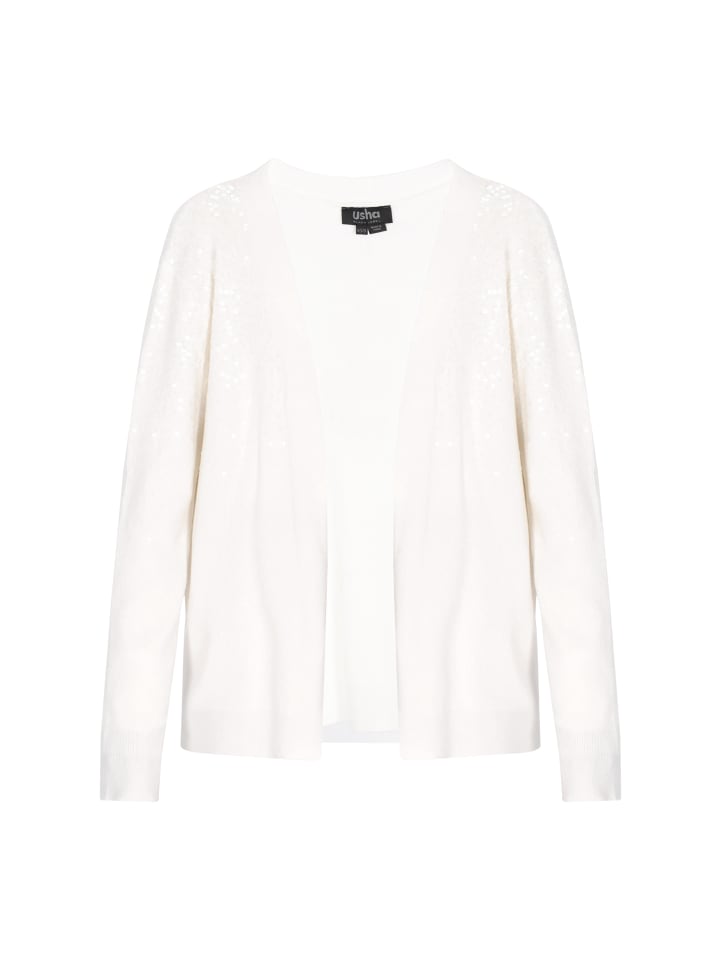 Usha BLACK LABEL Женский кардиган кремового цвета
Usha BLACK LABEL Женский кардиган кремового цвета