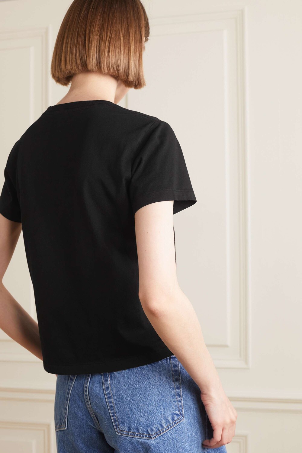 RE/DONE Футболка из переработанного хлопкового джерси, черный
RE/DONE Футболка из переработанного хлопкового джерси, черный