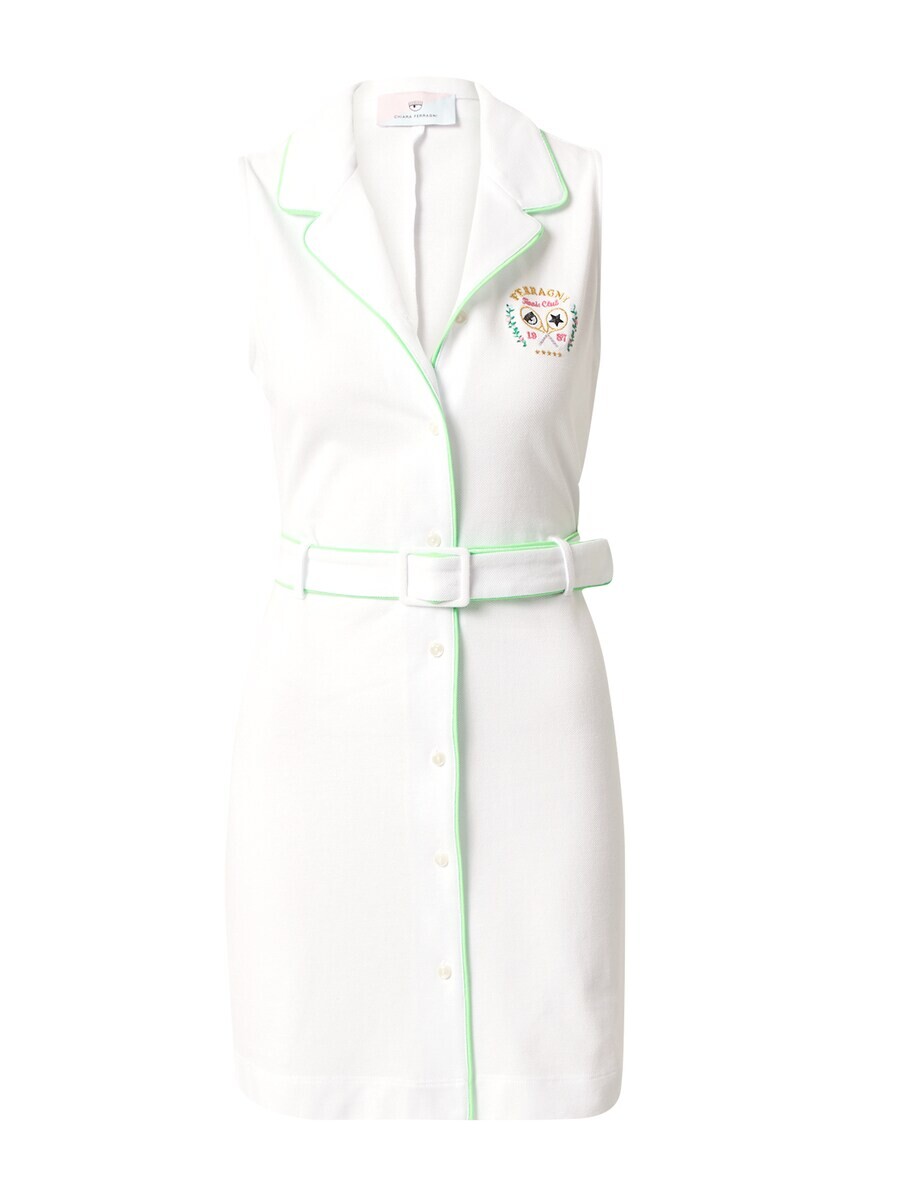 Платье рубашка Chiara Ferragni Shirt Dress BIFO, белый 
Платье рубашка Chiara Ferragni Shirt Dress BIFO, белый