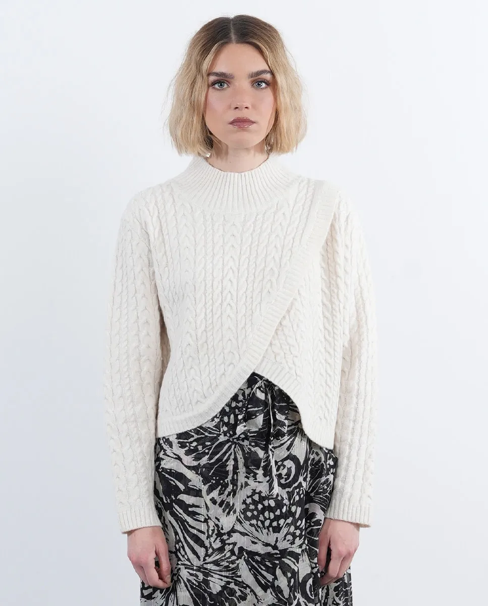 Женский джемпер с асимметричным длинным рукавом Lili Sidonio, белый
Женский джемпер с асимметричным длинным рукавом Lili Sidonio, белый