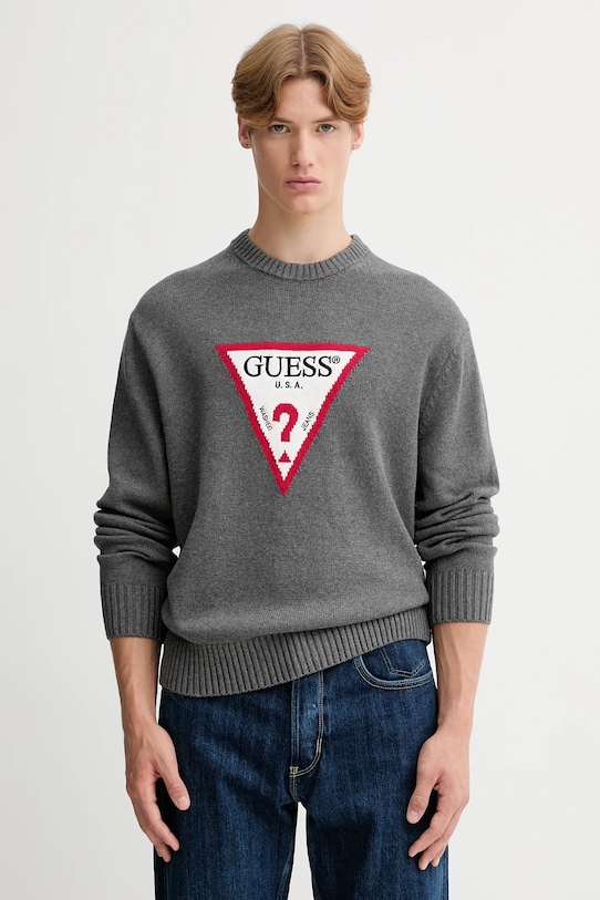 Хлопковый свитер Guess Jeans, серый
Хлопковый свитер Guess Jeans, серый