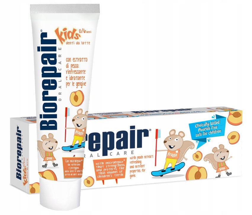 Детская зубная паста Biorepair Junior Kids с персиком 50 мл
Детская зубная паста Biorepair Junior Kids с персиком 50 мл
