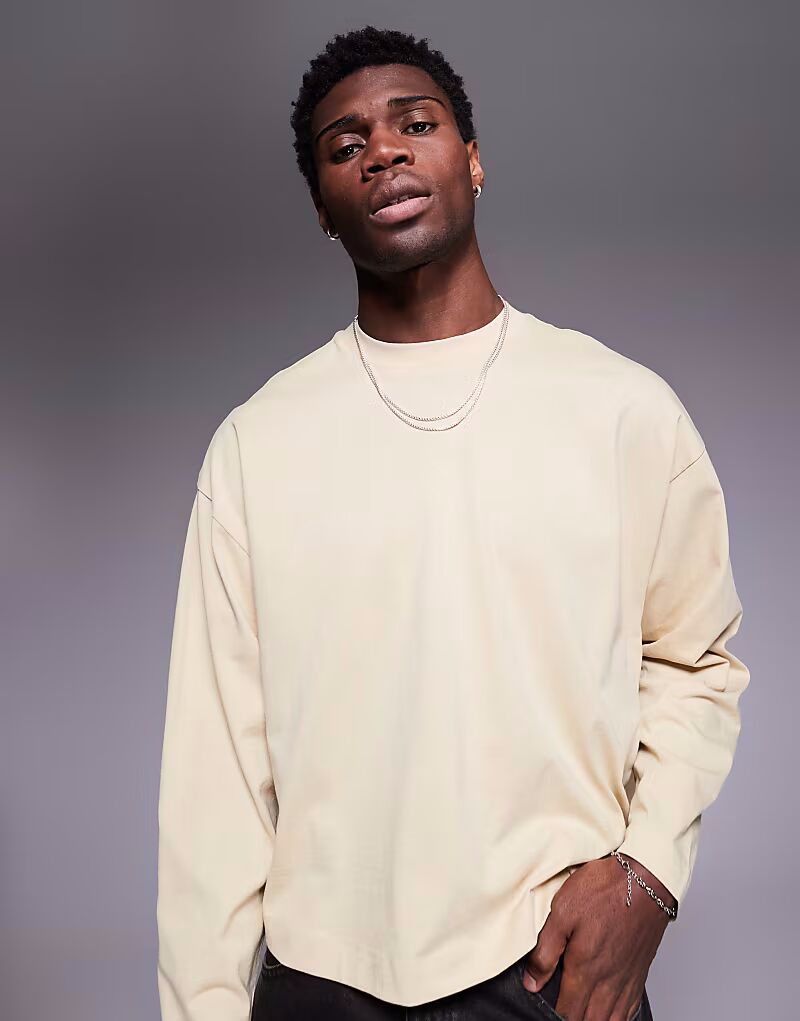 Футболка свободного кроя с длинными рукавами и заниженной проймой ASOS DESIGN желтого цвета
Футболка свободного кроя с длинными рукавами и заниженной проймой ASOS DESIGN желтого цвета