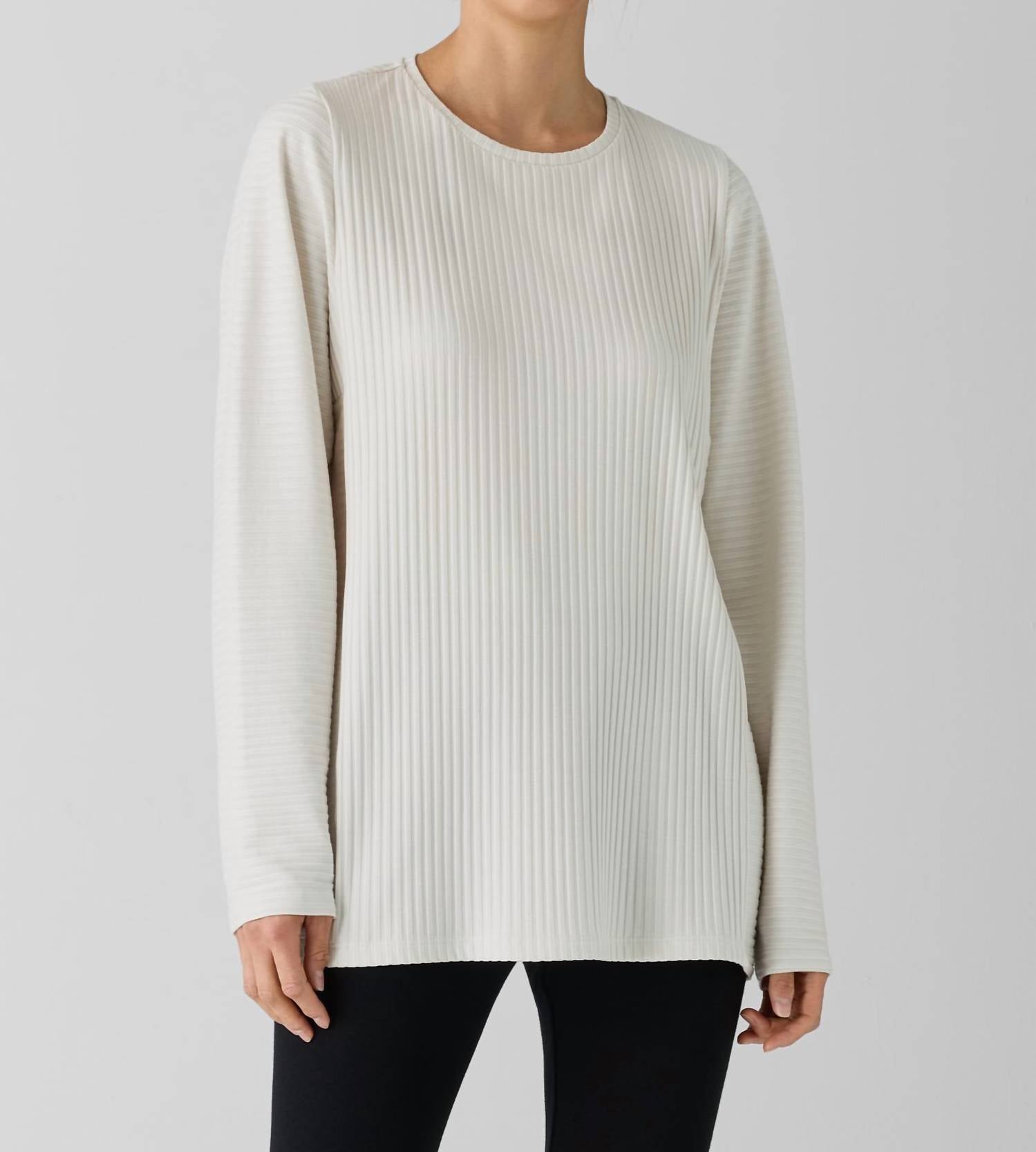 Round Neck Tunic Long Sleeve Top In Bone Eileen Fisher, Bone
Round Neck Tunic Long Sleeve Top In Bone Eileen Fisher, Bone