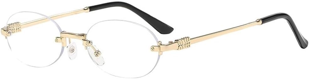 Солнцезащитные очки без оправы овальной формы, стильные, для летнего использования, с защитой от солнца, модные солнцезащитные очки высокого класса UV400 UJNHGQ, Gold Transparent
Солнцезащитные очки без оправы овальной формы, стильные, для летнего использования, с защитой от солнца, модные солнцезащитные очки высокого класса UV400 UJNHGQ, Gold Transparent