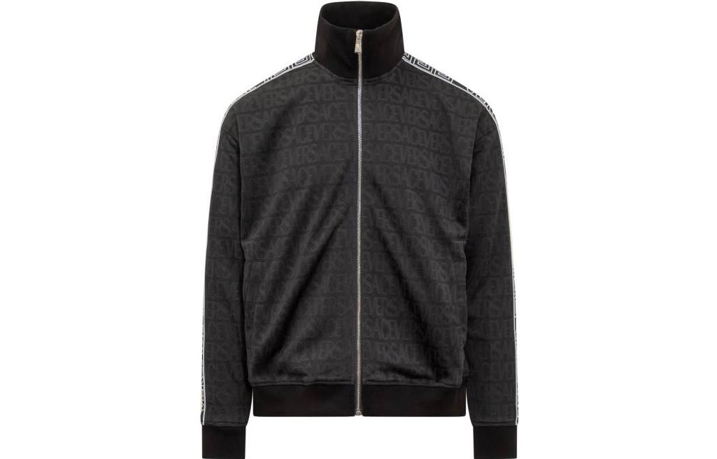 Футболка с логотипом Versace в технике жаккард, черная
Футболка с логотипом Versace в технике жаккард, черная