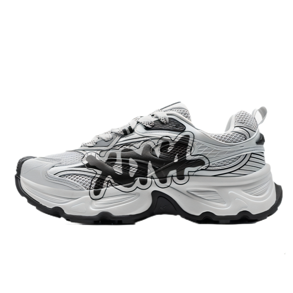 XTEP Дышащие и нескользящие низкие массивные кроссовки мужские серо-черные
XTEP Дышащие и нескользящие низкие массивные кроссовки мужские серо-черные