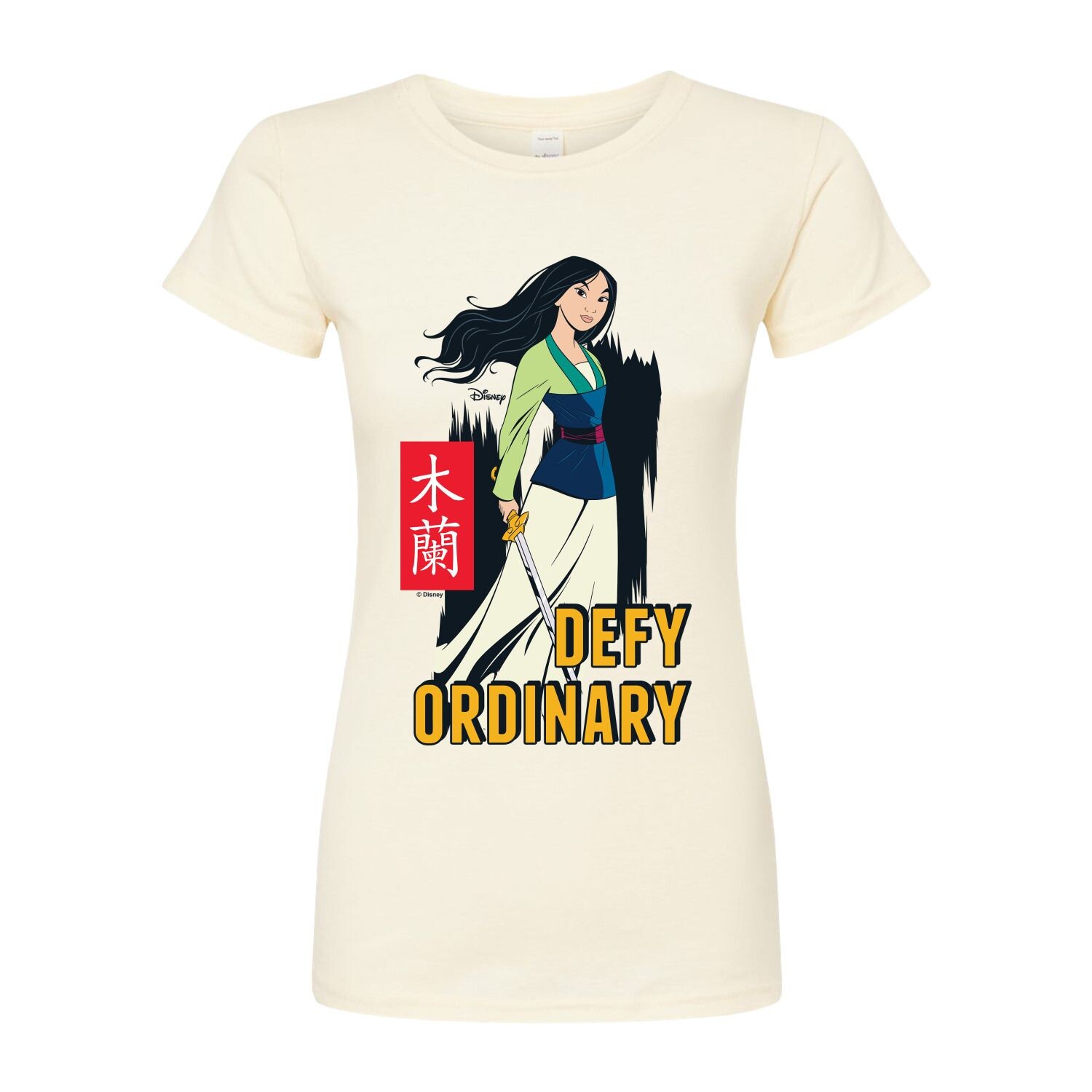 Облегающая футболка Disney's Mulan Juniors Defy Ordinary Licensed Character 
Облегающая футболка Disney's Mulan Juniors Defy Ordinary Licensed Character