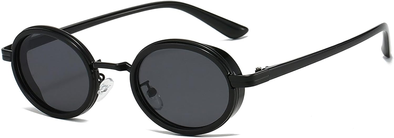 Солнцезащитные очки с защитой от УФ-излучения UV400 | Панк, овальные, с металлическим градиентом, женские | Линзы конфетных цветов, для занятий спортом на открытом воздухе и вождения DSVIGF, Black-black
Солнцезащитные очки с защитой от УФ-излучения UV400 | Панк, овальные, с металлическим градиентом, женские | Линзы конфетных цветов, для занятий спортом на открытом воздухе и вождения DSVIGF, Black-black