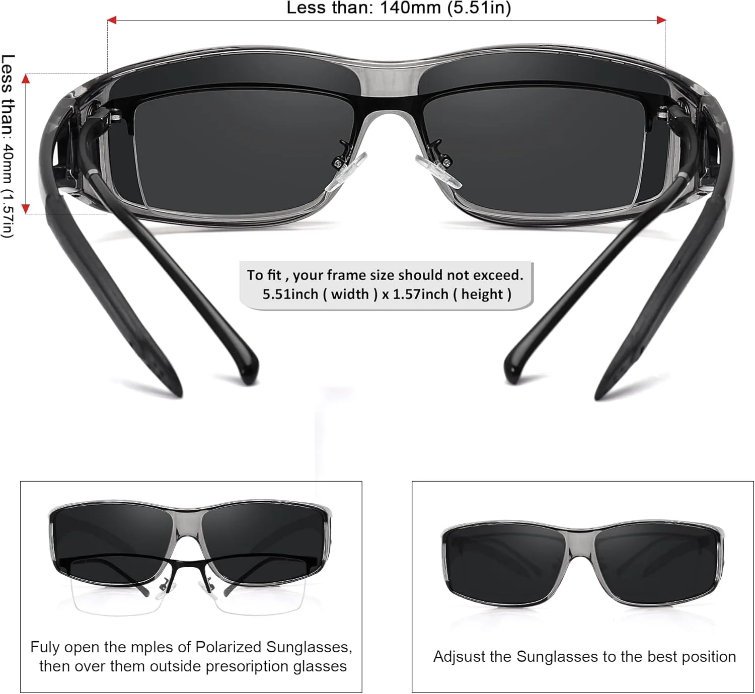 Солнцезащитные очки MEETSUN Fit Over Glasses для мужчин и женщин, облегающие солнцезащитные очки с поляризованной защитой UV400, (Z1)clear Gray Frame-gray Lens
Солнцезащитные очки MEETSUN Fit Over Glasses для мужчин и женщин, облегающие солнцезащитные очки с поляризованной защитой UV400, (Z1)clear Gray Frame-gray Lens