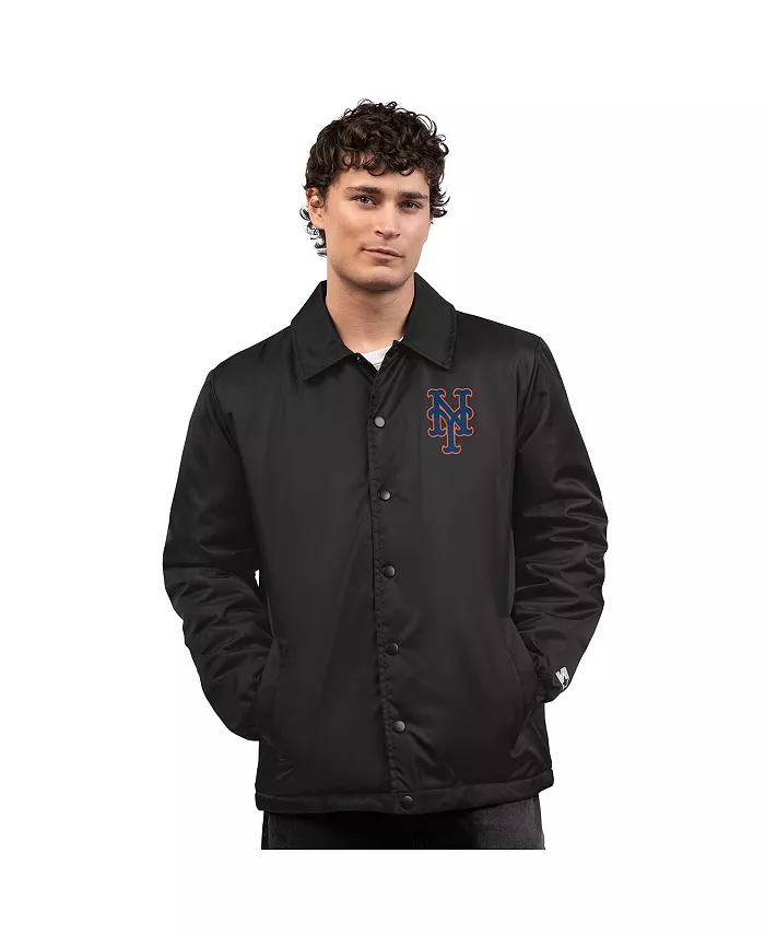 Мужская черная бейсбольная куртка New York Mets на пуговицах Starter
Мужская черная бейсбольная куртка New York Mets на пуговицах Starter