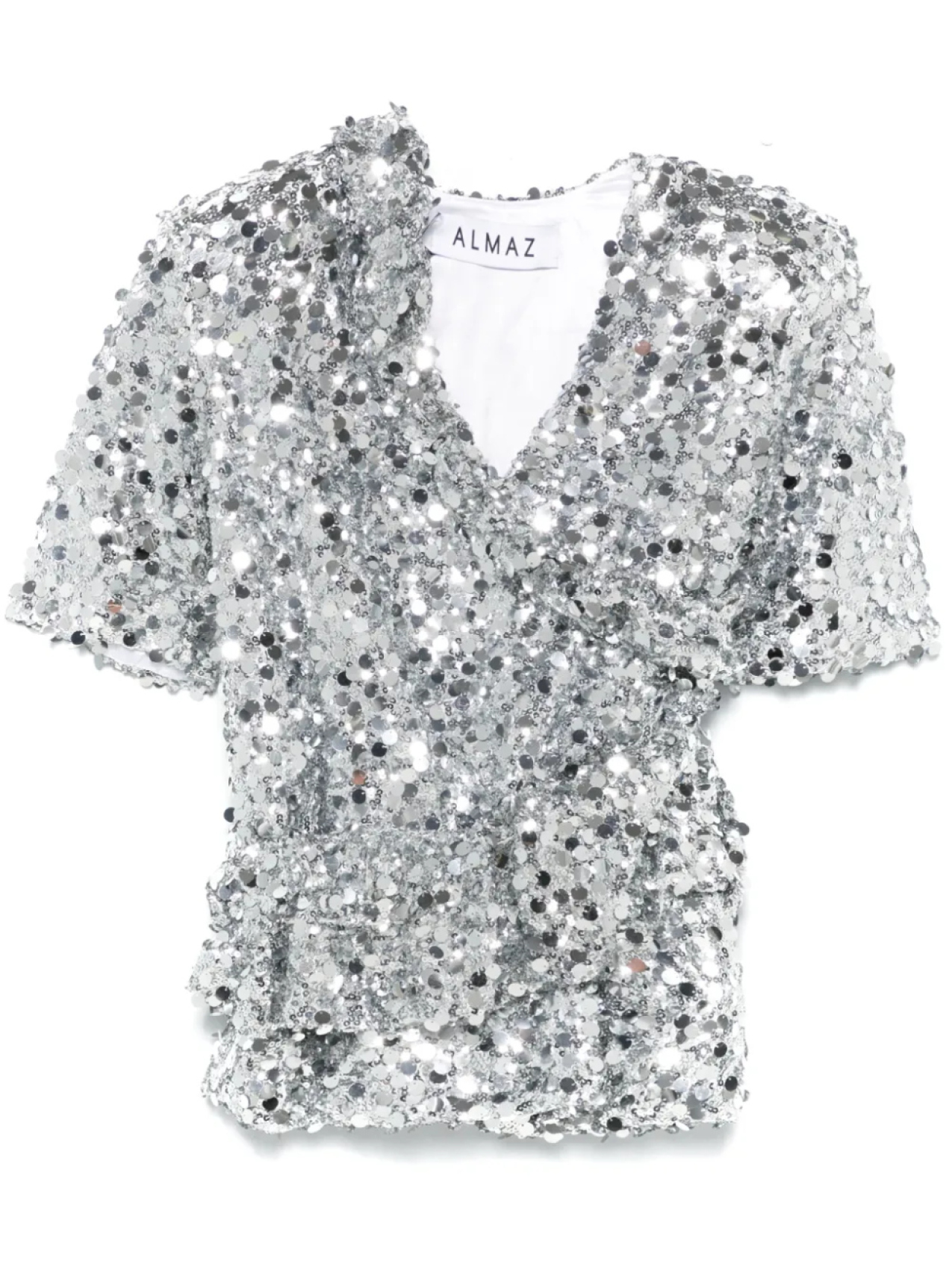 Almaz платье мини с пайетками и поясом, серебристый
Almaz платье мини с пайетками и поясом, серебристый