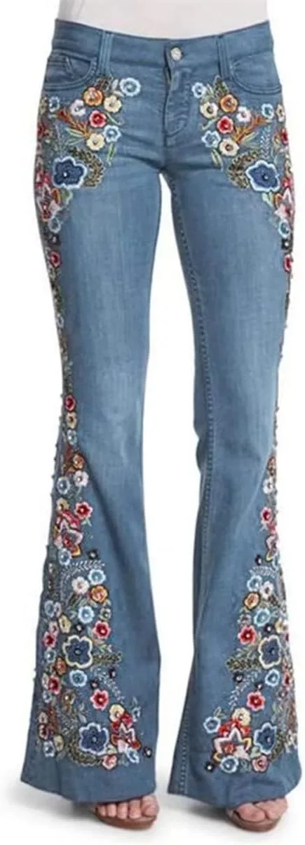 Женские джинсы mid rise с цветочной вышивкой bell bottom SHAGMTLI
Женские джинсы mid rise с цветочной вышивкой bell bottom SHAGMTLI