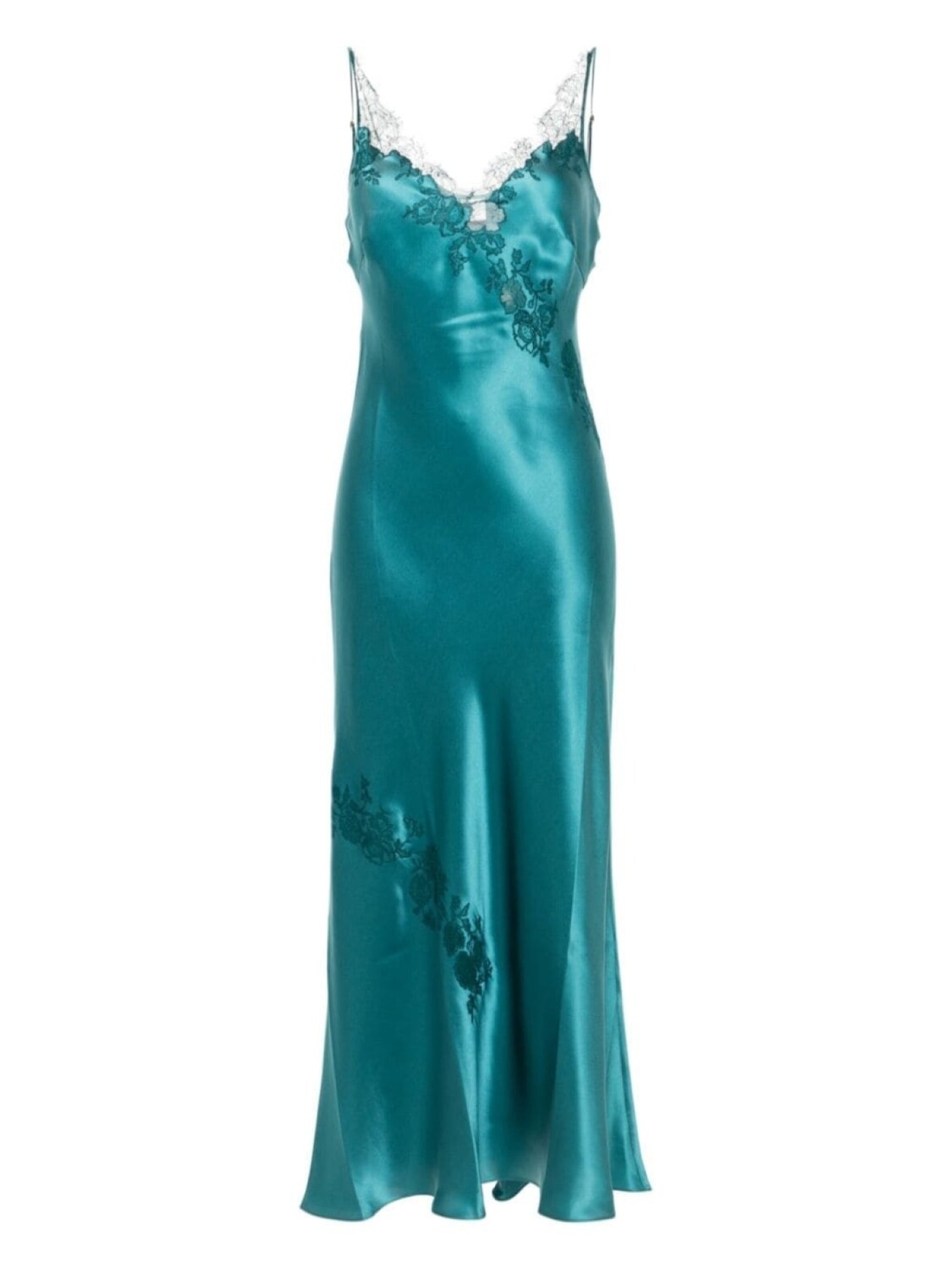 Carine Gilson шелковое платье с кружевом, синий
Carine Gilson шелковое платье с кружевом, синий