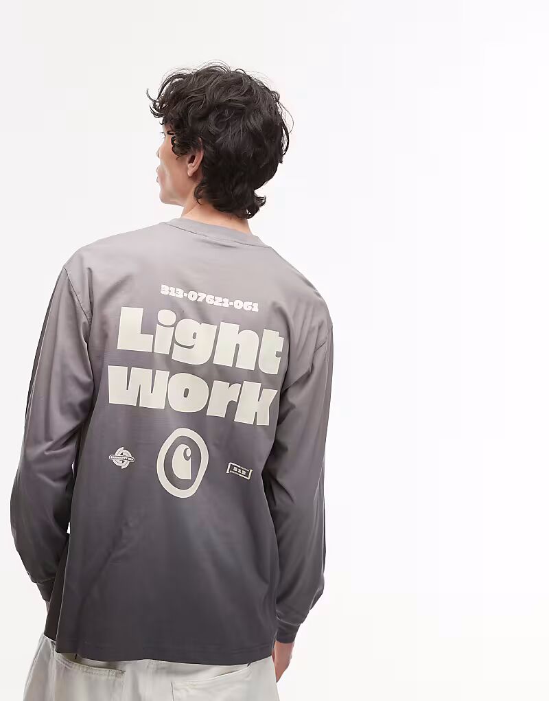 Carhartt WIP - Легкая футболка с длинными рукавами бежевого цвета с рабочим принтом
Carhartt WIP - Легкая футболка с длинными рукавами бежевого цвета с рабочим принтом