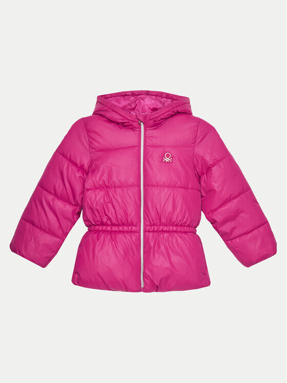 Пуховик стандартного кроя United Colors Of Benetton, розовый 
Пуховик стандартного кроя United Colors Of Benetton, розовый