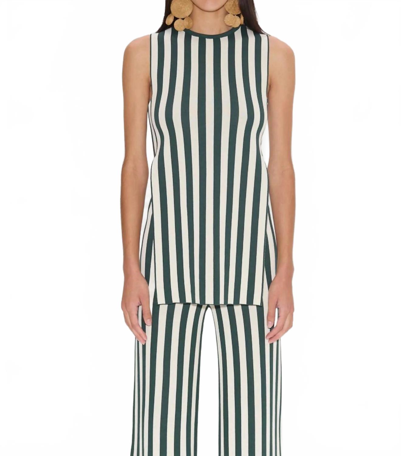 Топ Canoga Knit без рукавов в жевательно-зеленом цвете Simon Miller 
Топ Canoga Knit без рукавов в жевательно-зеленом цвете Simon Miller