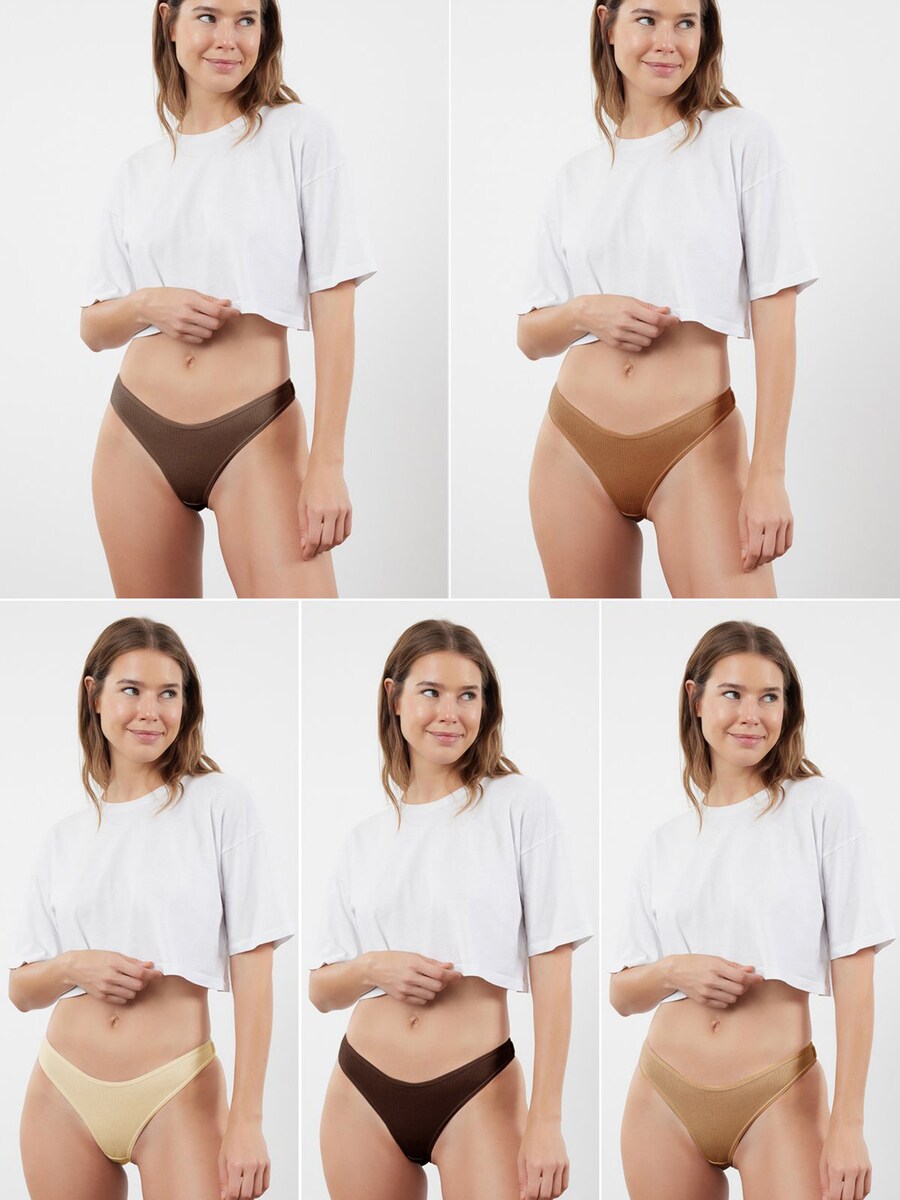 Стринги Trendyol, Cream/Dark beige/Sepia/Dark brown
Стринги Trendyol, Cream/Dark beige/Sepia/Dark brown