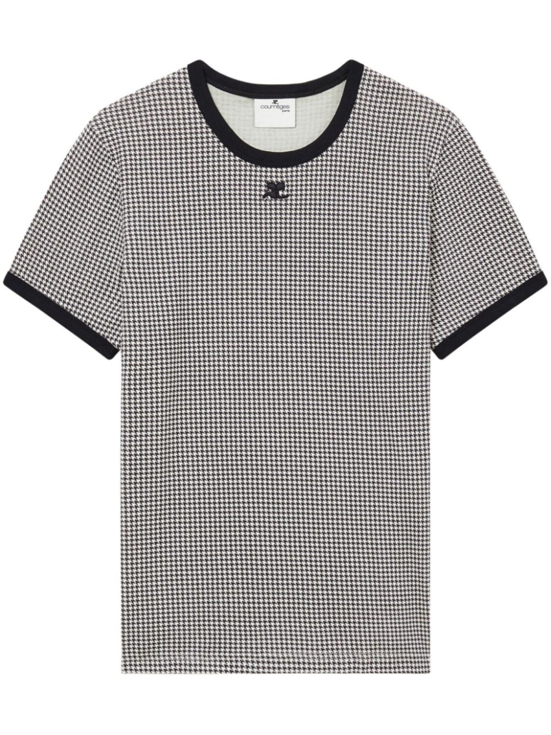 Courrèges футболка в ломаную клетку, черный
Courrèges футболка в ломаную клетку, черный