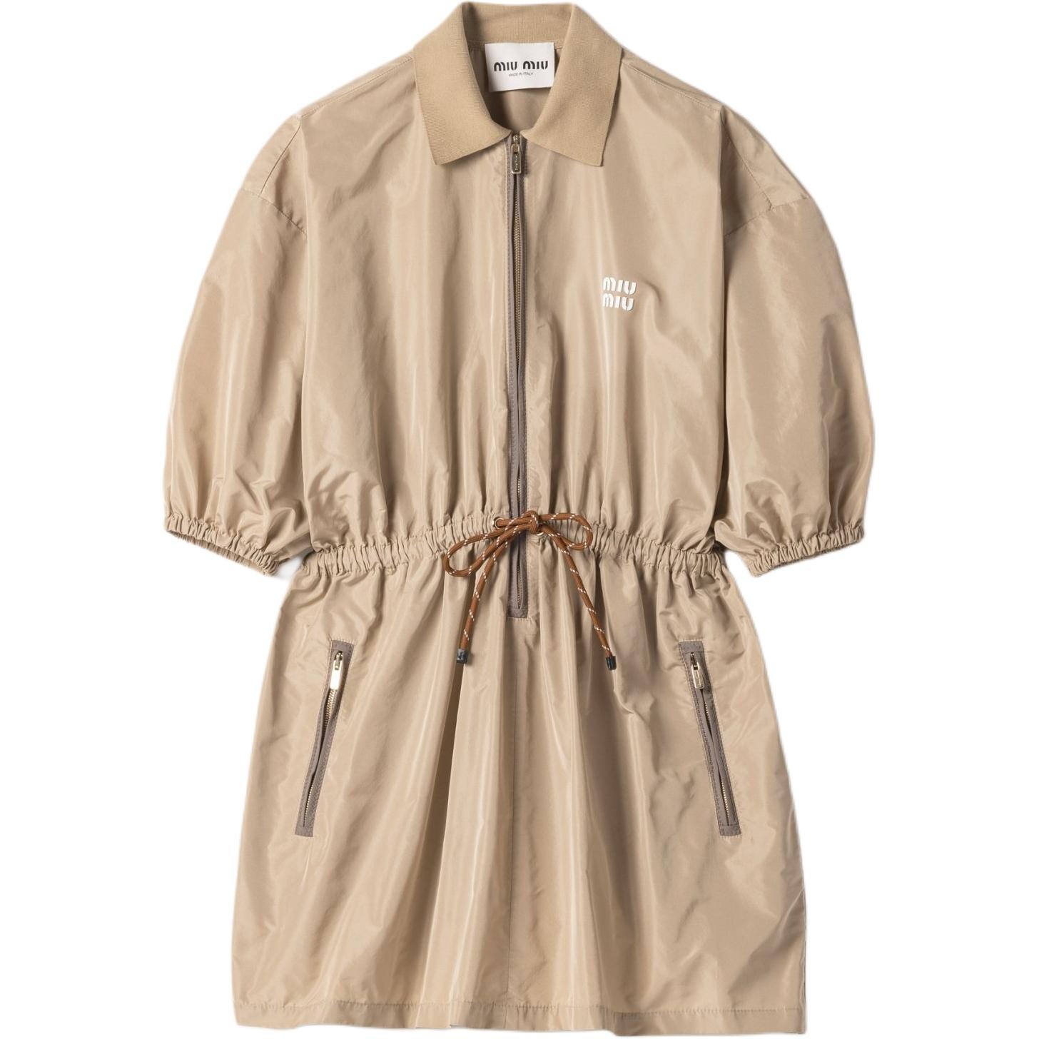 Платье с короткими рукавами женское серо-бежевое Miu Miu
Платье с короткими рукавами женское серо-бежевое Miu Miu