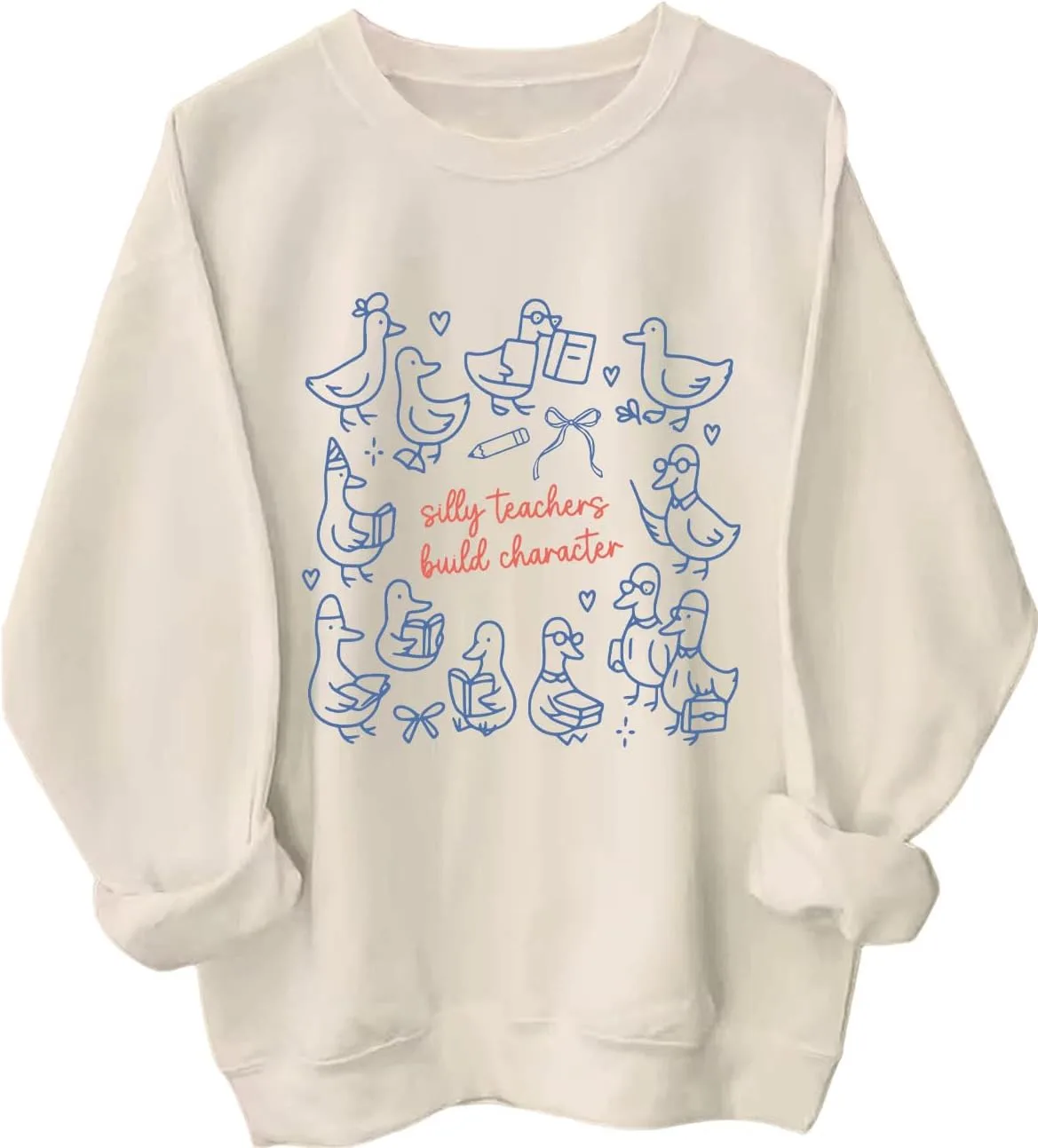 Толстовка Silly Teachers Build Character, забавный худи Teacher Goose MQZUO
Толстовка Silly Teachers Build Character, забавный худи Teacher Goose MQZUO