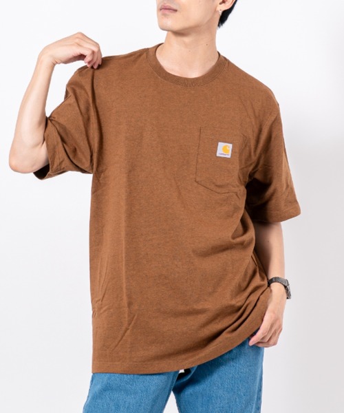 Футболка с коротким рукавом, круглым вырезом и нагрудным карманом, унисекс Carhartt, темно-коричневый
Футболка с коротким рукавом, круглым вырезом и нагрудным карманом, унисекс Carhartt, темно-коричневый