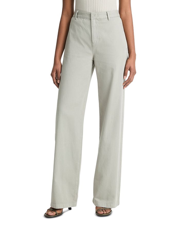 Широкие брюки с высокой посадкой Vince, зеленый
Широкие брюки с высокой посадкой Vince, зеленый