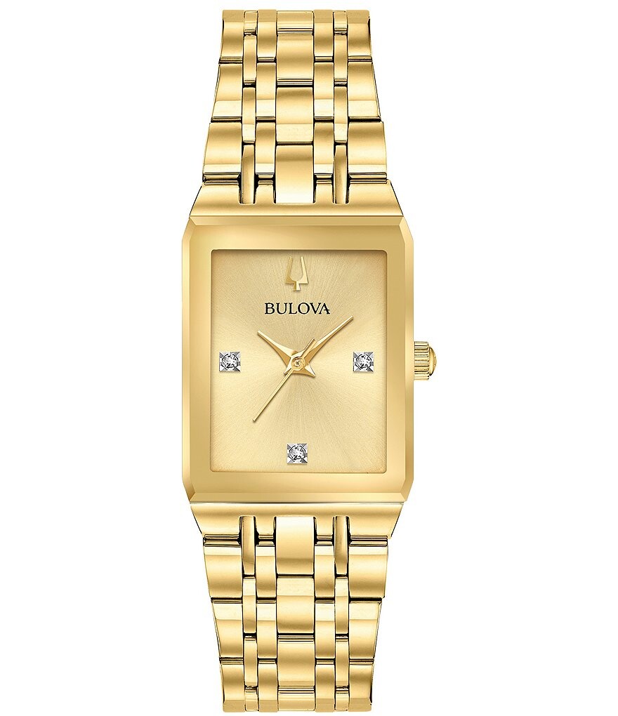 Женские кварцевые часы Bulova Quadra с аналоговым золотистым браслетом из нержавеющей стали, золотой
Женские кварцевые часы Bulova Quadra с аналоговым золотистым браслетом из нержавеющей стали, золотой