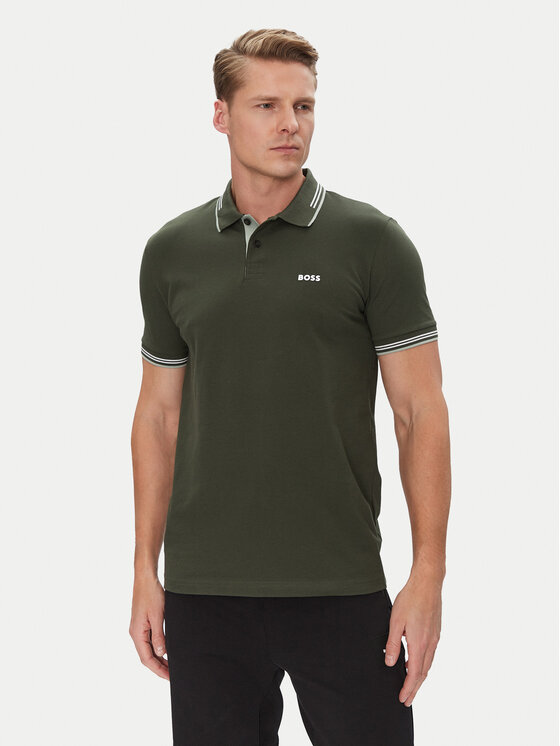 Рубашка поло облегающего кроя Paul 50506193 Boss, зеленый
Рубашка поло облегающего кроя Paul 50506193 Boss, зеленый