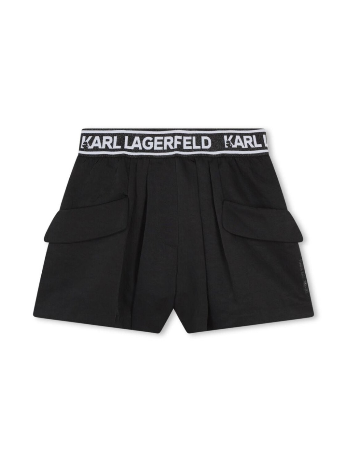 Karl Lagerfeld Kids шорты с логотипом на поясе и складками, черный
Karl Lagerfeld Kids шорты с логотипом на поясе и складками, черный