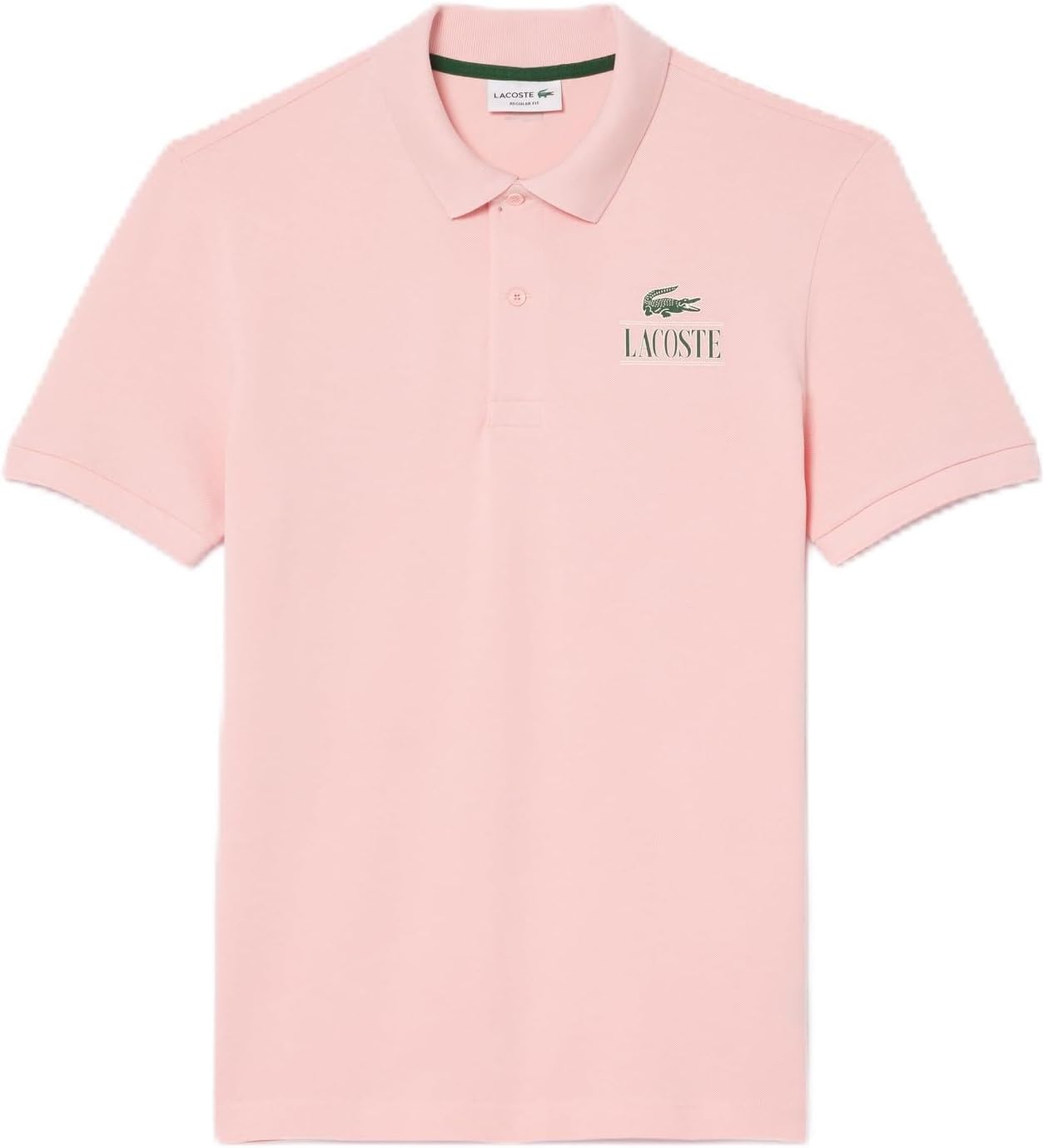 Lacoste Unisex-Adult Regular Fit Short Sleeve Polo Shirt W/Medium Lacoste/Croc Graphic on Chest, Rosebud Pink
Lacoste Unisex-Adult Regular Fit Short Sleeve Polo Shirt W/Medium Lacoste/Croc Graphic on Chest, Rosebud Pink