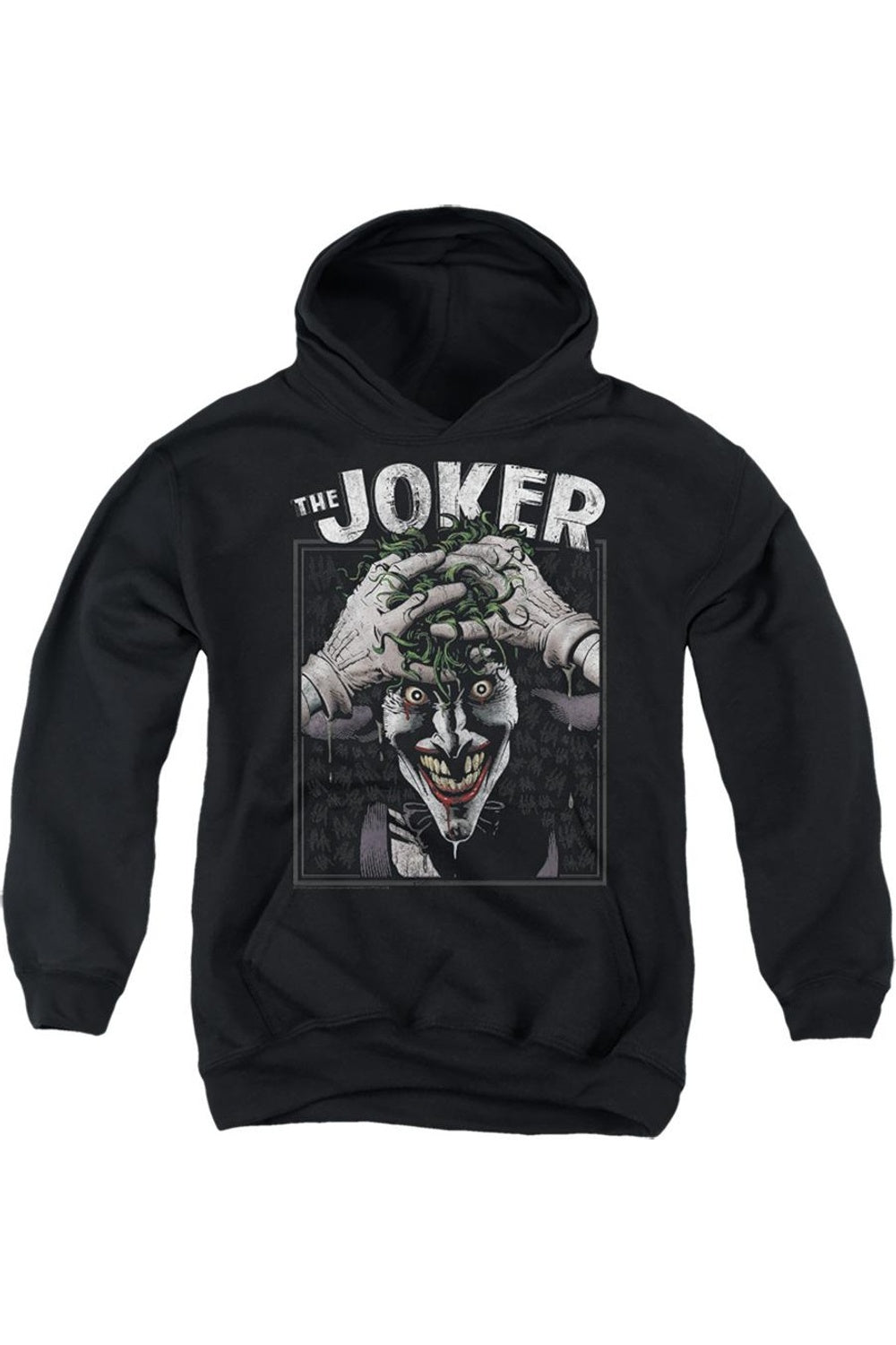 Батмен: худи с Джокером для подростков Gildan, черный 
Батмен: худи с Джокером для подростков Gildan, черный