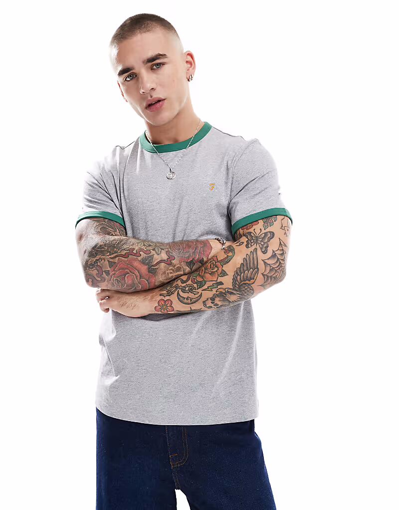 Футболка Farah Groves Ringer серо-зеленого цвета
Футболка Farah Groves Ringer серо-зеленого цвета