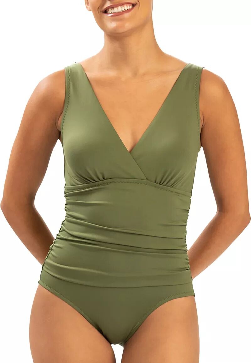 Женский цельный купальник с запахом спереди Dolfin
Женский цельный купальник с запахом спереди Dolfin