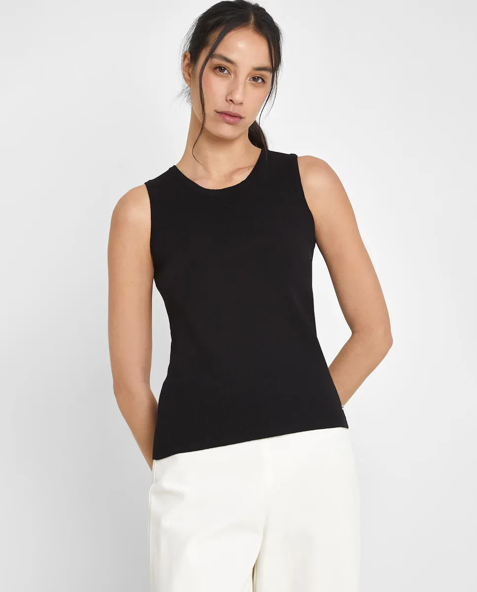 Женский трикотажный топ без рукавов Trucco, черный
Женский трикотажный топ без рукавов Trucco, черный