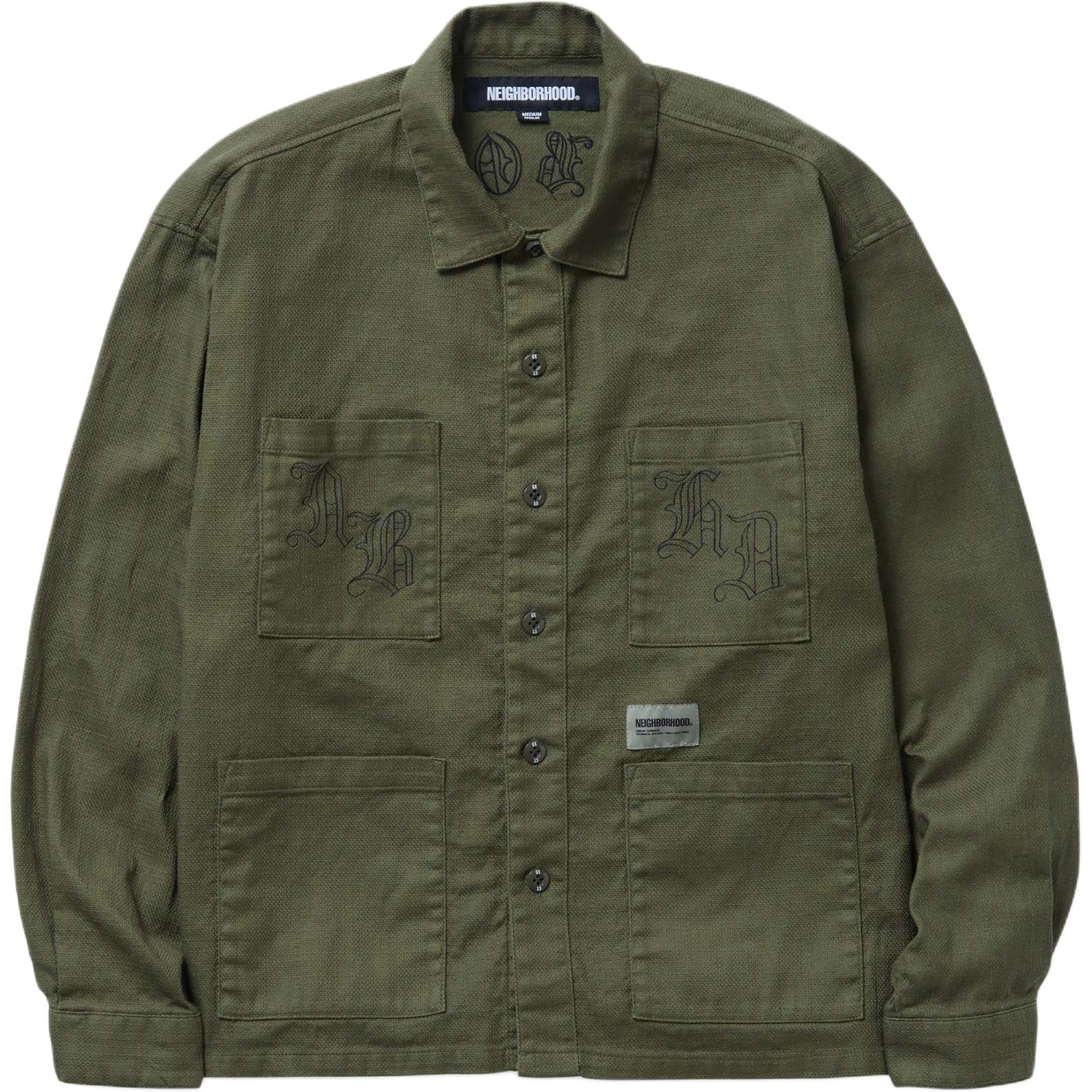 Вышитая рубашка NEIGHBORHOOD, оливковый
Вышитая рубашка NEIGHBORHOOD, оливковый