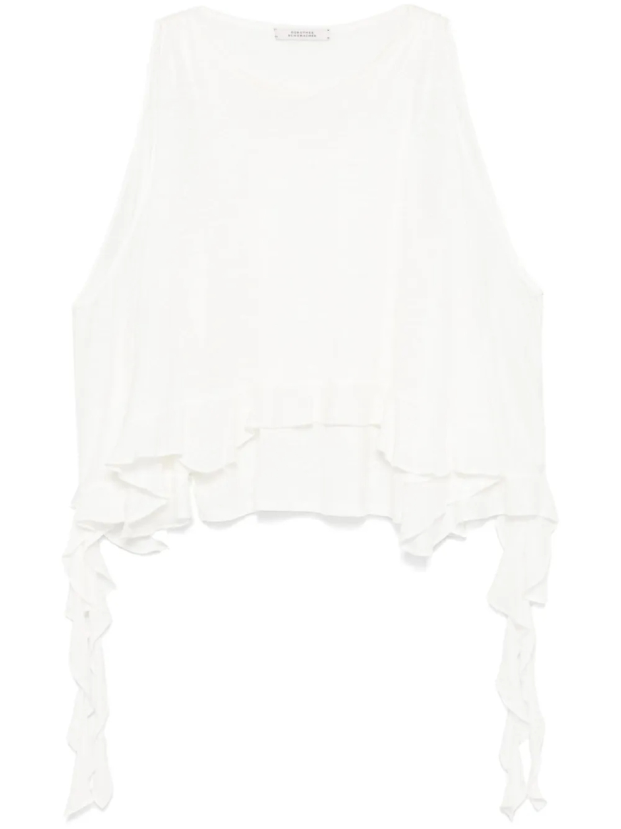 Dorothee Schumacher топ с оборками, белый
Dorothee Schumacher топ с оборками, белый