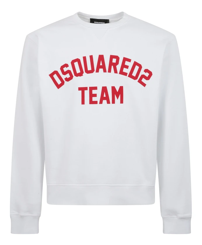 Белая хлопковая толстовка с красным принтом команды. Dsquared2, белый
Белая хлопковая толстовка с красным принтом команды. Dsquared2, белый