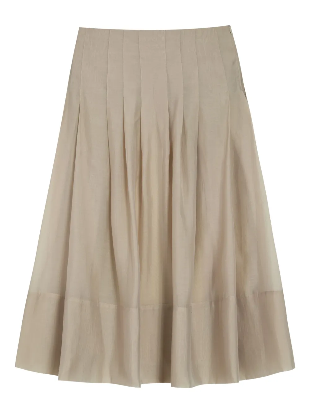 Миди-юбка со складками и видимым подолом Isolda, нейтральный 
Миди-юбка со складками и видимым подолом Isolda, нейтральный