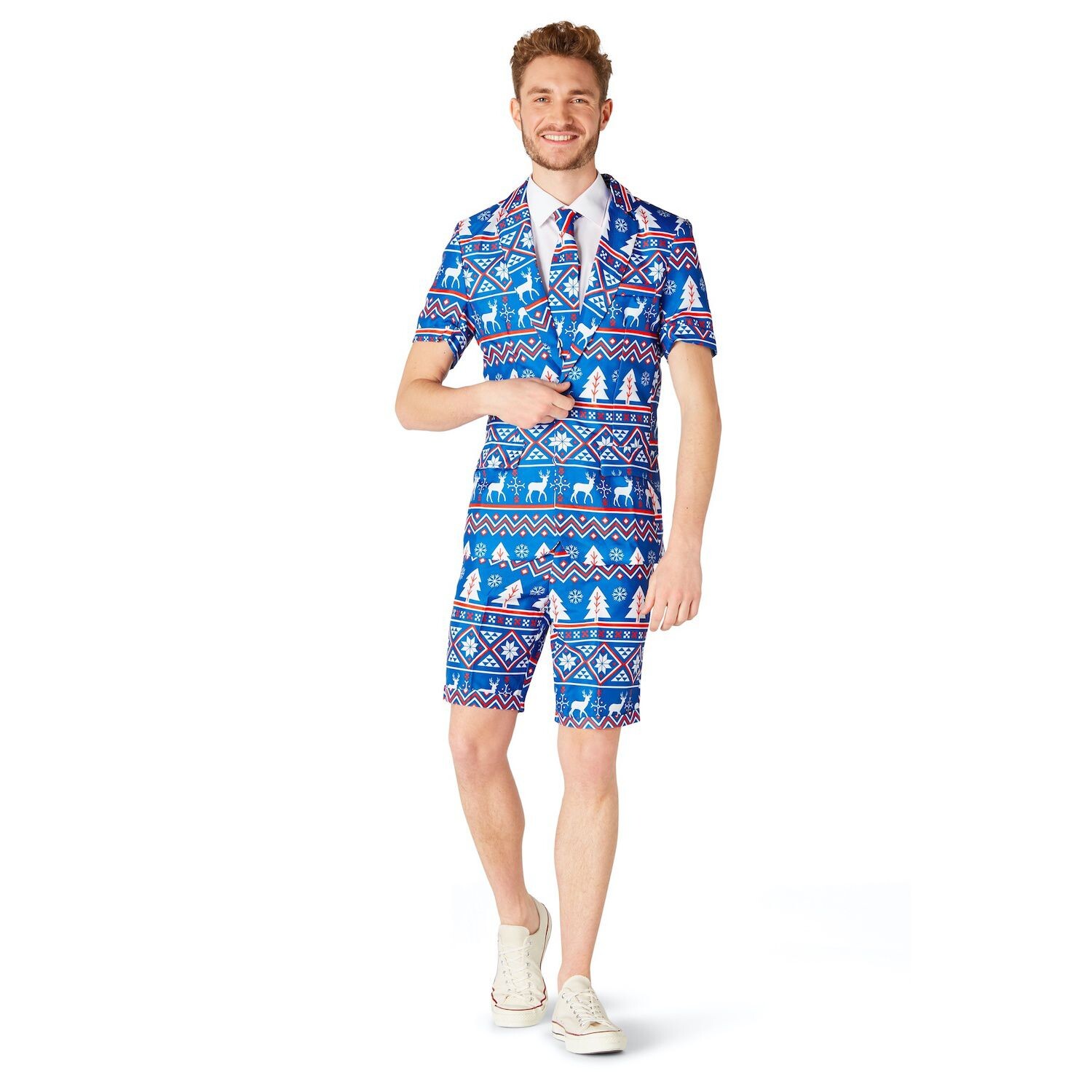 Мужской летний костюм с галстуком Suitmeister Christmas Blue в скандинавском стиле, голубой
Мужской летний костюм с галстуком Suitmeister Christmas Blue в скандинавском стиле, голубой