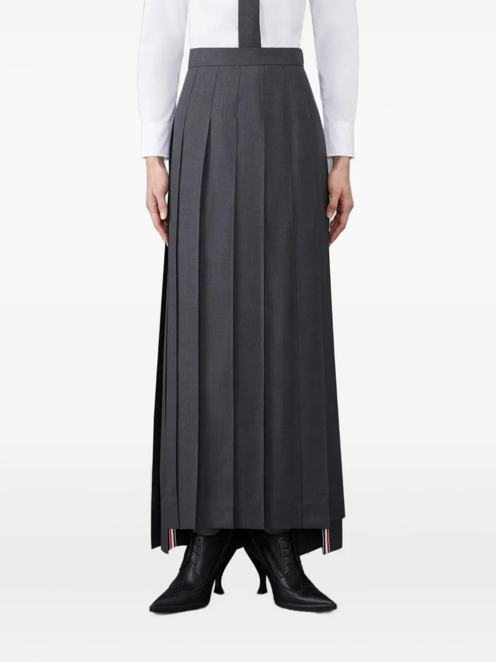 Плиссированная юбка макси THOM BROWNE, серый
Плиссированная юбка макси THOM BROWNE, серый